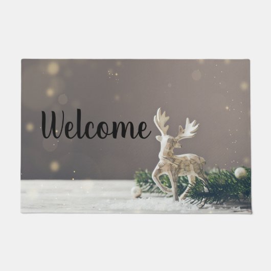 Weihnachtswildtür Fußmatte (Vorderseite)