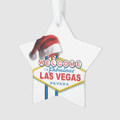 Weihnachtswillkommen zu Las Vegas-Zeichen Ornament (Vorderseite)