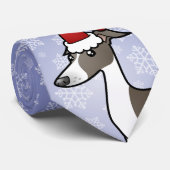 Weihnachtswindhund/Whippet/italienischer Windhund Krawatte (Gerollt)