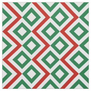 Weihnachtswindungs-geometrisches Muster-Gewebe Stoff