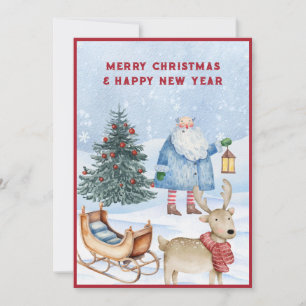Weihnachtswinter feiertagskarte
