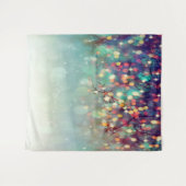 Weihnachtswinter-Grün Bokeh Fotografie-Hintergrund Wandteppich (Vorderseite (Horizontal))