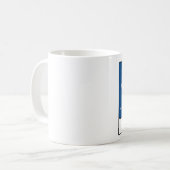 Weihnachtswinter-Piraten-Schneemann Kaffeetasse (Vorderseite Links)