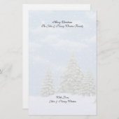 Weihnachtswinter-Szenen-Briefpapier Briefpapier (Vorne/Hinten)