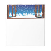 Weihnachtswinterdesign Notizblock (Vorderseite)
