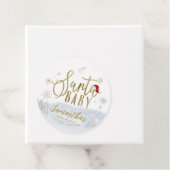 Weihnachtswinterdusche Santa Baby Danke Geschenkanhänger (Beispiel)