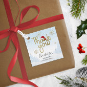 Weihnachtswinterdusche Santa Baby Danke Geschenkanhänger