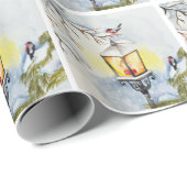 Weihnachtswinterlandschaft Geschenkpapier (Rolleneckpunkt)