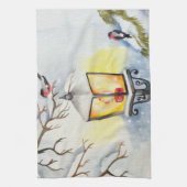 Weihnachtswinterlandschaft Geschirrtuch (Vertikal)