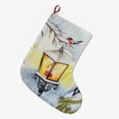 Weihnachtswinterlandschaft Großer Weihnachtsstrumpf (Vorderansicht (hängend))