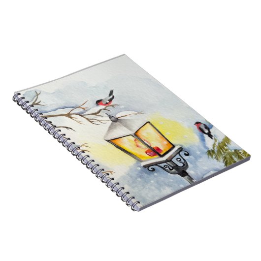 Weihnachtswinterlandschaft Notizblock (Rechte Seite)