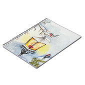 Weihnachtswinterlandschaft Notizblock (Linke Seite)