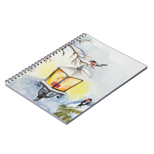 Weihnachtswinterlandschaft Notizblock (Linke Seite)