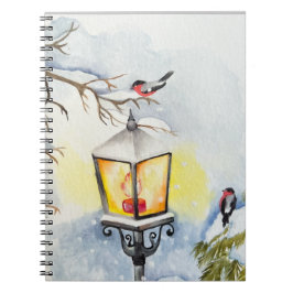 Weihnachtswinterlandschaft Notizblock