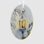 Weihnachtswinterlandschaft Ornament (Vorderseite)