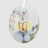 Weihnachtswinterlandschaft Ornament (Vorderseite)