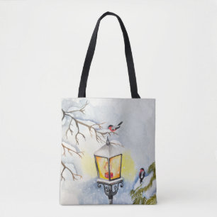 Weihnachtswinterlandschaft Tasche