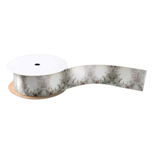 Weihnachtswinters Satin Ribbon Satinband (Spule)