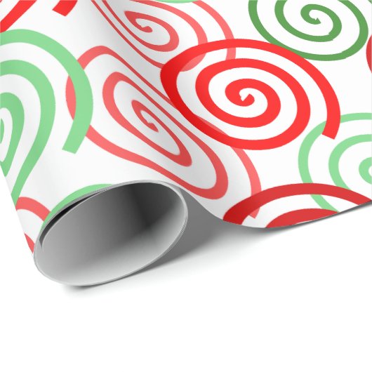 WeihnachtsWirbel Geschenkpapier (Rolleneckpunkt)