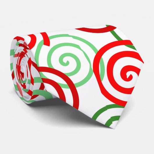 WeihnachtsWirbel Krawatte (Gerollt)