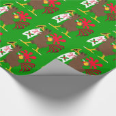 Weihnachtswirbelstube Geschenkpapier (Ecke)