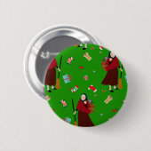 Weihnachtswitz Befana Button (Vorne & Hinten)