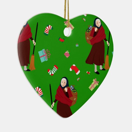 Weihnachtswitz Befana Keramik Ornament (Rechts)
