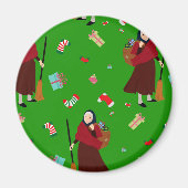 Weihnachtswitz Befana Magnet (Vorne)