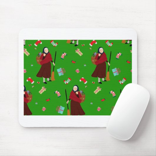 Weihnachtswitz Befana Mousepad (Mit Mouse)