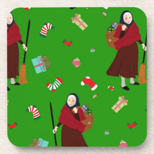 Weihnachtswitz Befana Untersetzer
