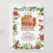 Weihnachtswohnheime Party Winterthema Einladung (Vorderseite)