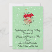 Weihnachtswohnung in Bauble, Foto Karte (Rückseite)