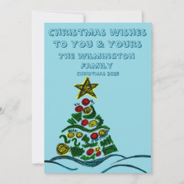 Weihnachtswohnung mit festlichem Crafty Tree Karte