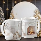 Weihnachtswohnzimmer Keramik Tasse