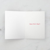 Weihnachtswolf im Schnee Karte (Innenseite)