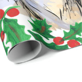 Weihnachtswölfe Geschenkpapier (Rolleneckpunkt)