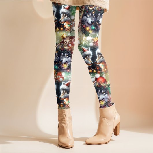 Weihnachtswölfe Leggings
