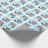 Weihnachtswolljacken-WaliserCorgi Geschenkpapier (Ecke)