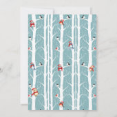 Weihnachtswoodland Brief vom Weihnachtsmann Einladung (Rückseite)