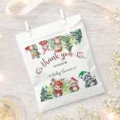 Weihnachtswoodland Santa Animals Kinderdusche Geschenktütchen (Ausgeschnitten)