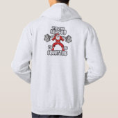 Weihnachtsworkout-Spaß - Platz des Weihnachtsmanns Hoodie (Rückseite)