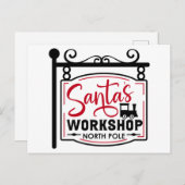 Weihnachtsworkshop - Begrüßungsreise Postkarte (Vorne/Hinten)