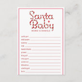 Weihnachtswort - Scramble-Spiel Begleitkarte (Vorderseite)