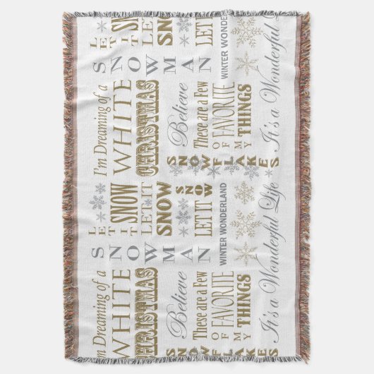 Weihnachtsworte Decke (Vorderseite Vertikal)