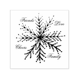 Weihnachtsworte, die sich selbst inspirieren Brief Permastempel