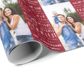 Weihnachtsworte Foto Weihnachtsgeschenke Geschenkpapier (Rolleneckpunkt)