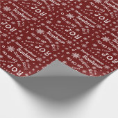 Weihnachtsworte Geschenkpapier (Ecke)