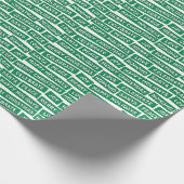 Weihnachtsworte Grünbuch und Weißbuch Geschenkpapier (Ecke)