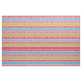 Weihnachtsworte in bunten Linien Stoff (Fat Quarter (45,7 x 55,9 cm))