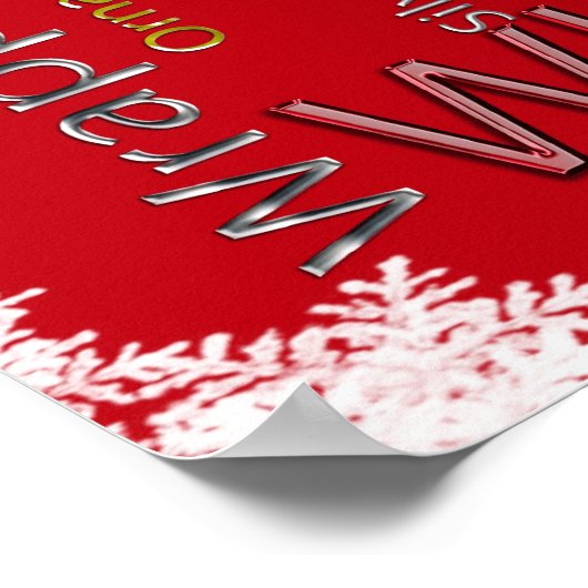 Weihnachtsworte Poster (Ecke)